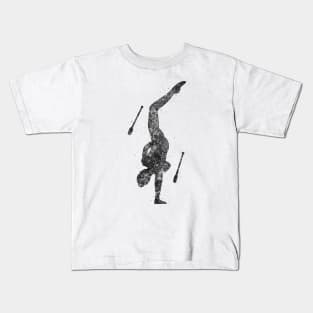 Rhythmic gymnastics with juggling Kids T-Shirt